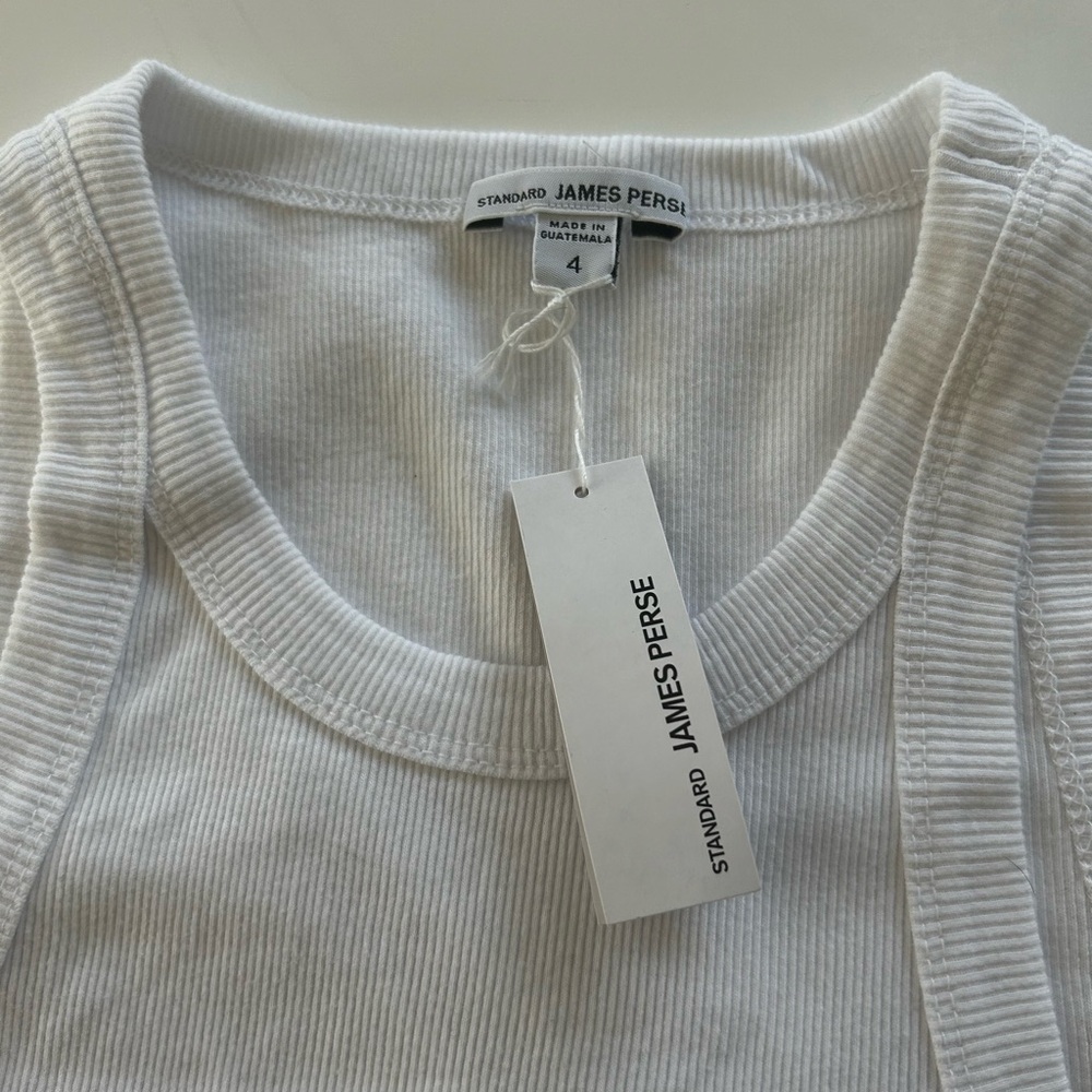 James Perse Ribbed Tank Size 4 - Picture 2 of 4